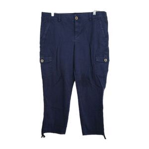 Eddie Bauer women's capri cargo pants, Size 8, navy blue VGC